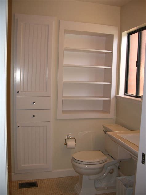 recessed bathroom cabinet between studs